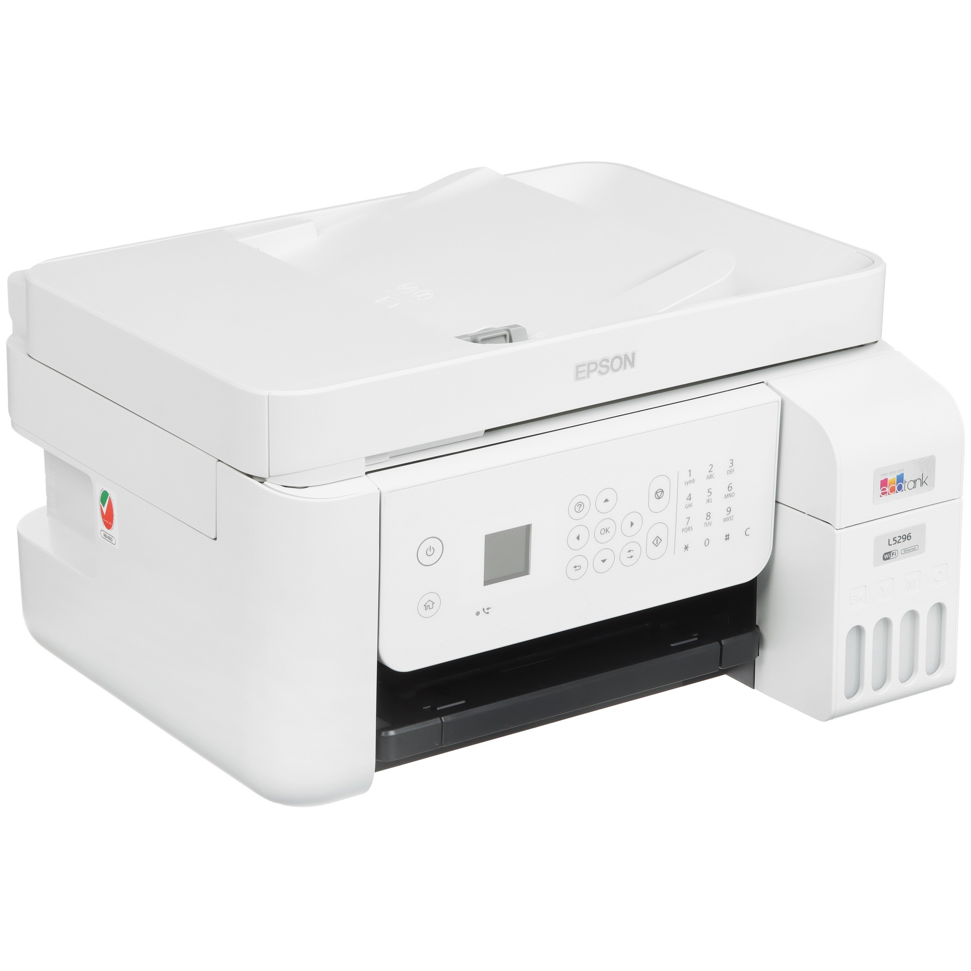 МФУ струйный Epson EcoTank L5296 (C11CJ65411) белый, A4, ч/б печ. 33стр/мин., цв. печ. 15стр/мин., 5