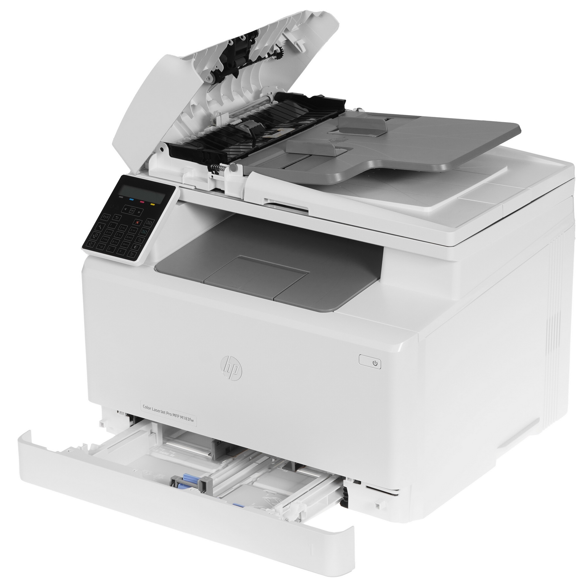 МФУ лазерный HP Color LaserJet Pro M183fw (7KW56A), A4, цветной, печ. до 16 стр/мин., скан. до 15 ст