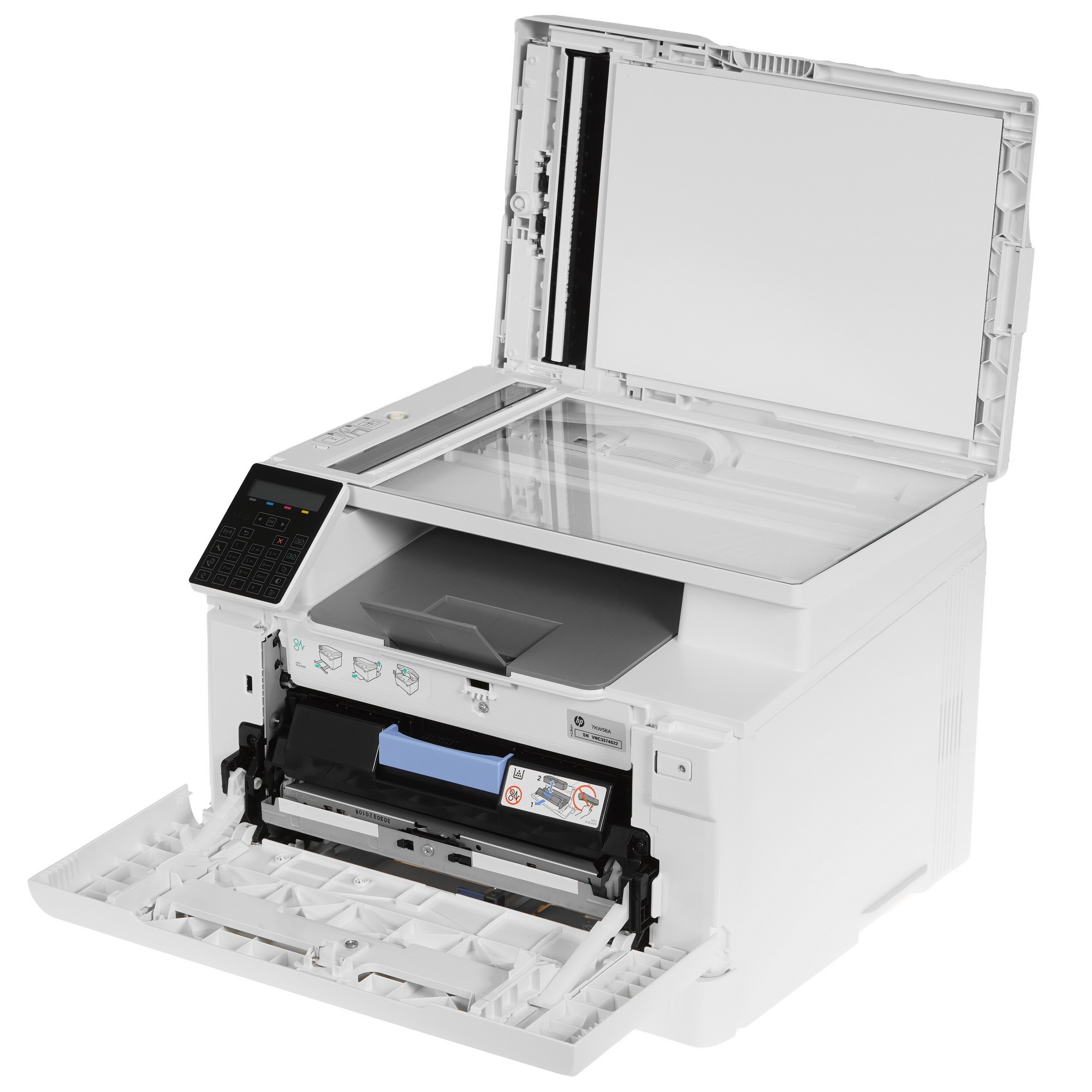 МФУ лазерный HP Color LaserJet Pro M183fw (7KW56A), A4, цветной, печ. до 16 стр/мин., скан. до 15 ст