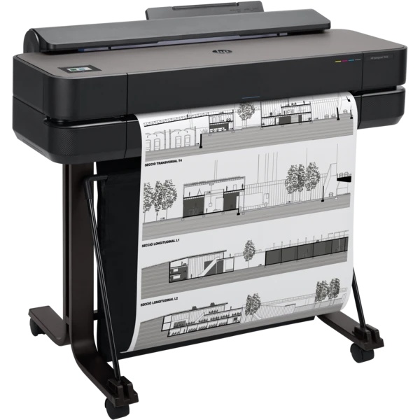 Плоттер стрйный HP Designjet T650 (5HB08A) A1/24", цветная печать, Wi-Fi, USB