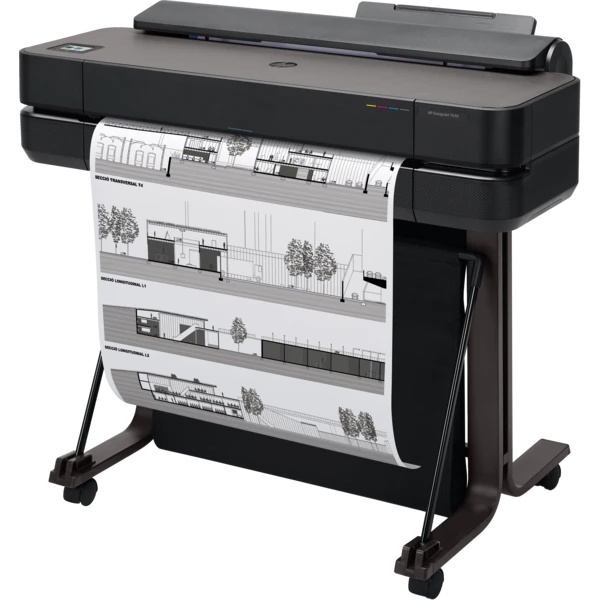 Плоттер стрйный HP Designjet T650 (5HB08A) A1/24", цветная печать, Wi-Fi, USB