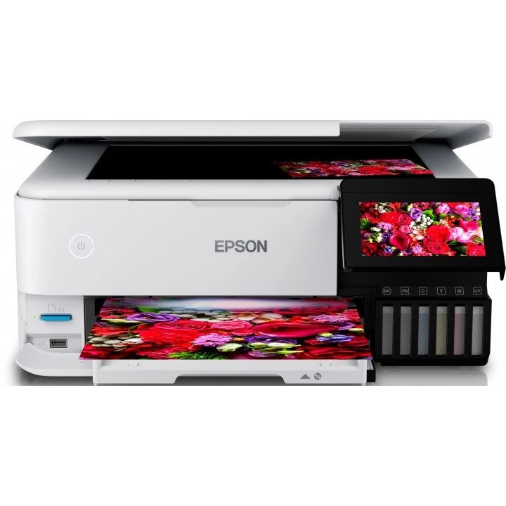 МФУ струйный Epson L8160 (C11CJ20404/403/402) A4 Duplex Net WiFi USB RJ-45 черно-белый
