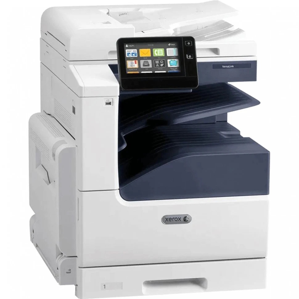МФУ Xerox VersaLink C7120/C7125/C7130, Напольная конфигурация с тумбой, Установлено:Жесткий диск Xer