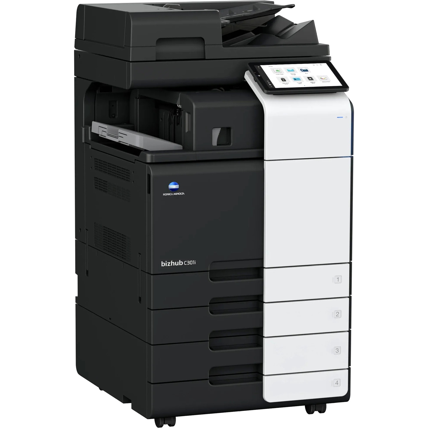 МФУ Konica Minolta bizhub C301i (A3, 30 стр./мин, без крышки и ADF, без тумбы, без картриджей, без к