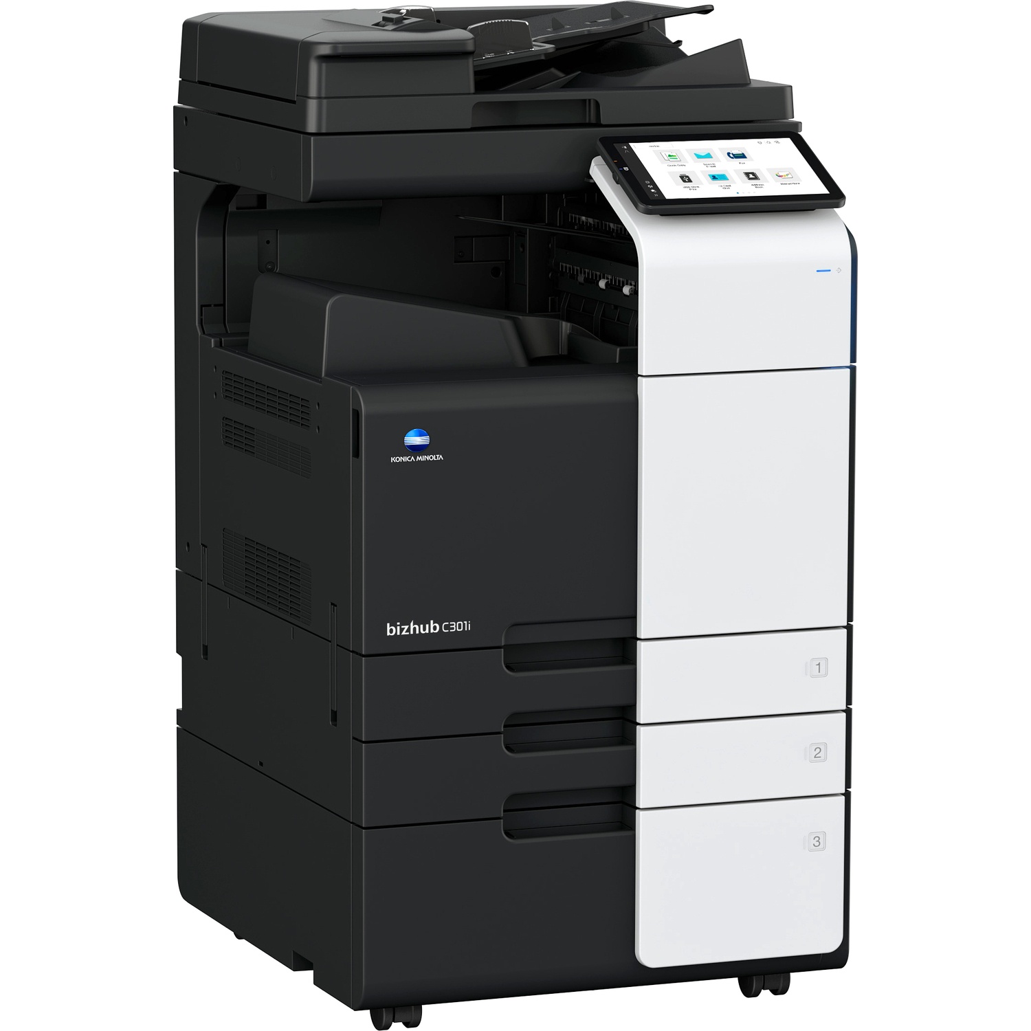 МФУ Konica Minolta bizhub C301i (A3, 30 стр./мин, без крышки и ADF, без тумбы, без картриджей, без к