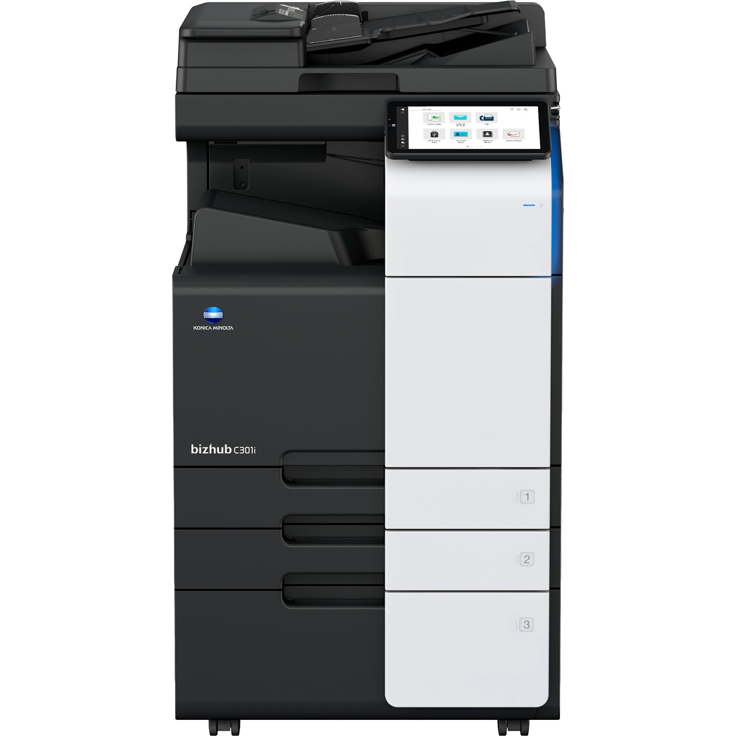 МФУ Konica Minolta bizhub C301i (A3, 30 стр./мин, без крышки и ADF, без тумбы, без картриджей, без к