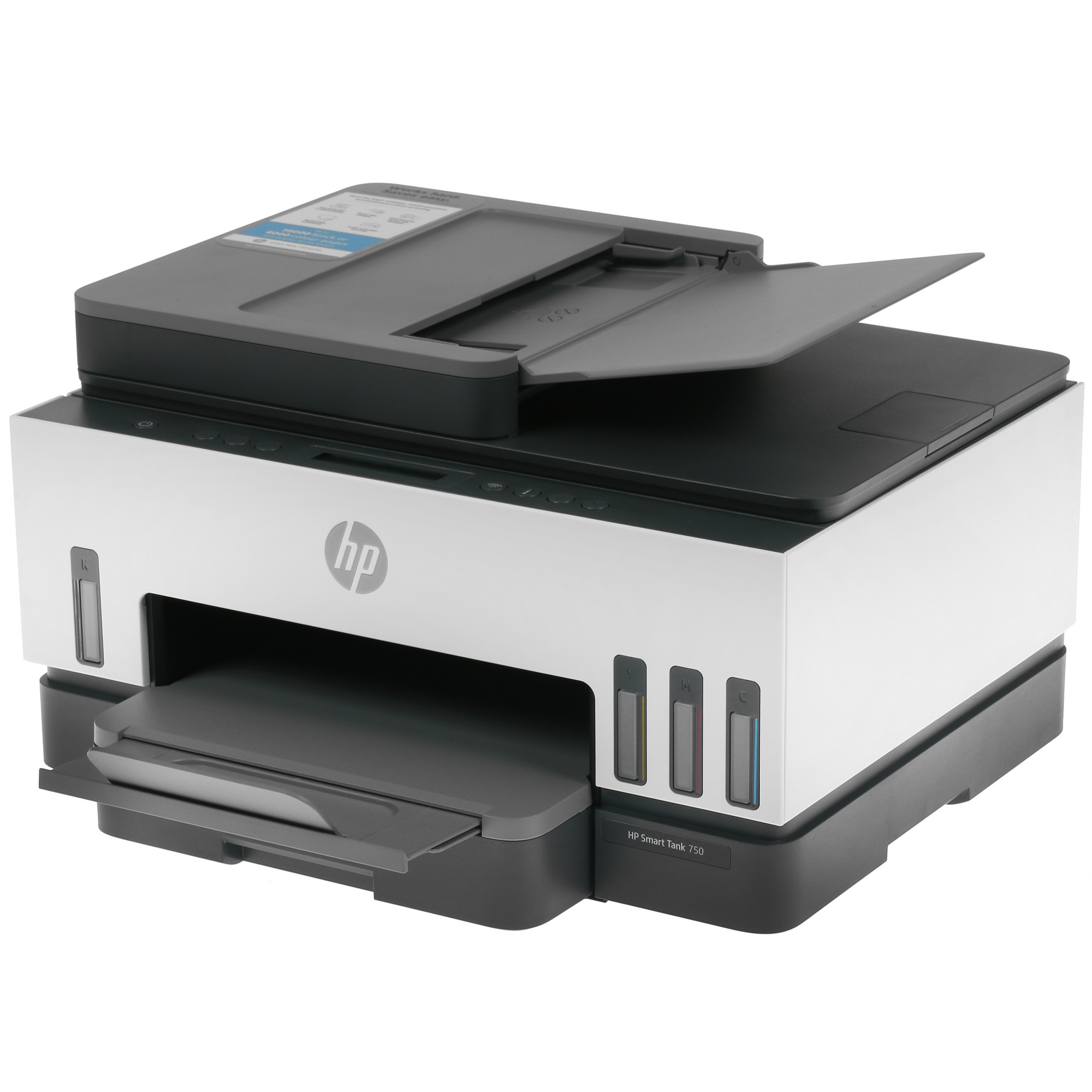 МФУ струйное HP Smart Tank 750 AiO, А4, цветной, печ. до 15/9 стр/мин., скан. до 8 стр/мин., 4800x12