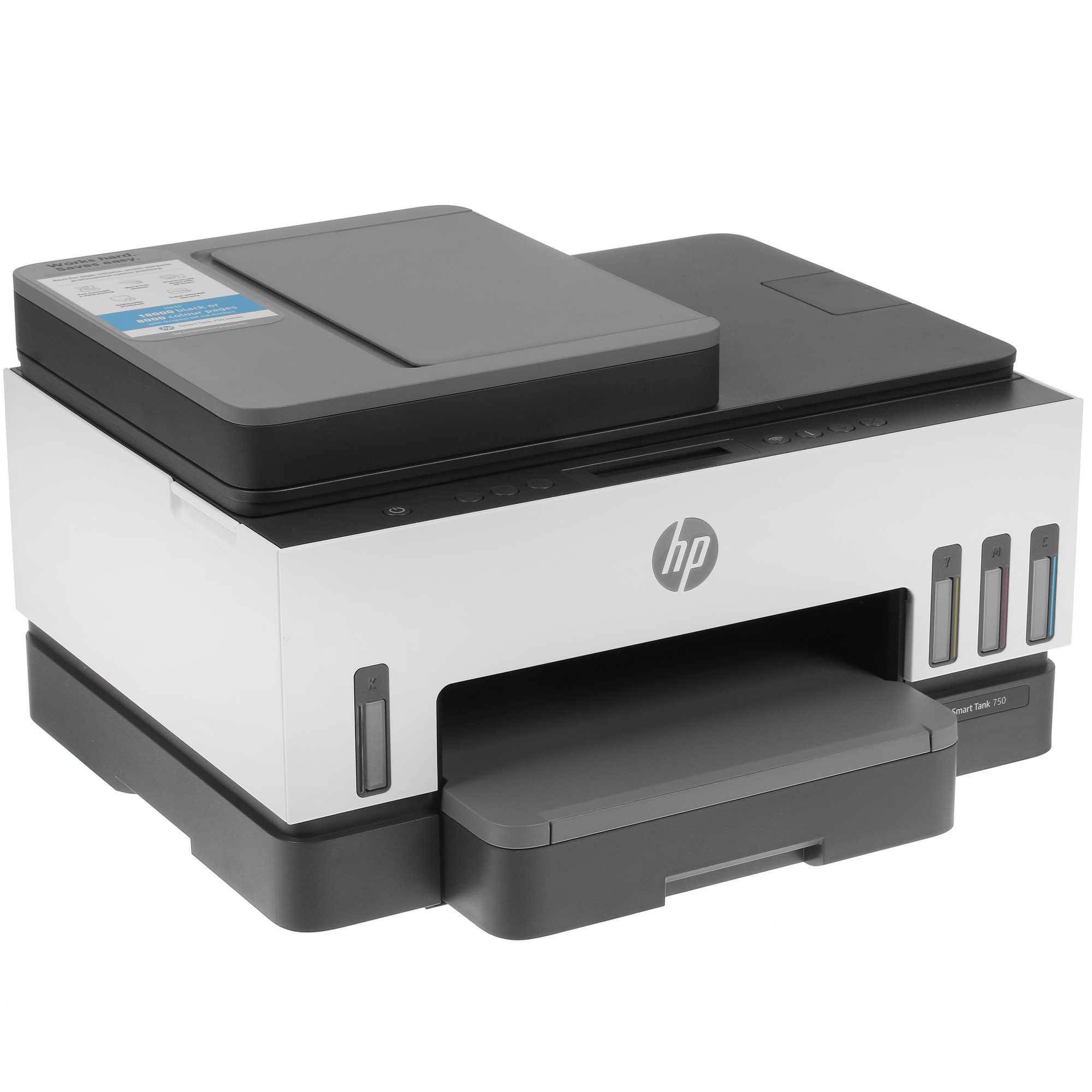 МФУ струйное HP Smart Tank 750 AiO, А4, цветной, печ. до 15/9 стр/мин., скан. до 8 стр/мин., 4800x12