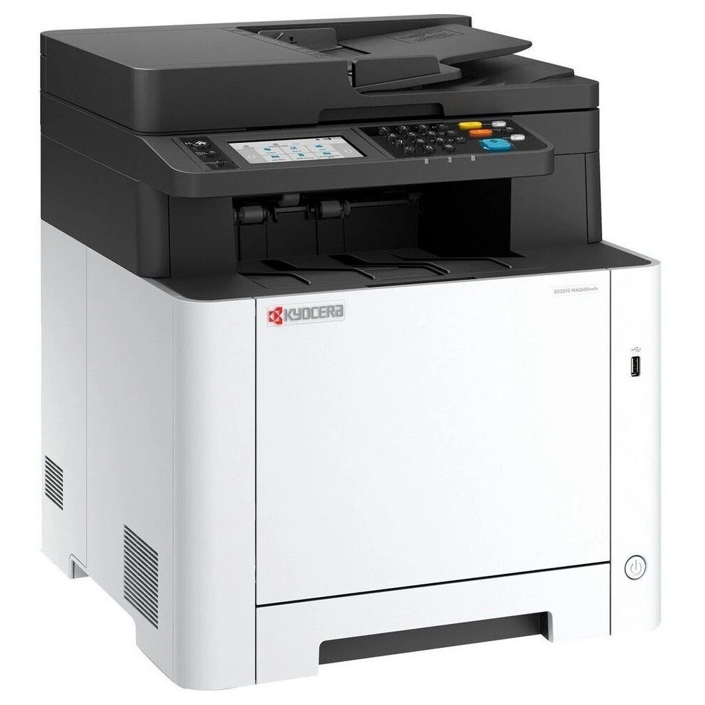 МФУ лазерное Kyocera Ecosys MA2600cwfx A4, МФУ, лазерное, цветное, 26стр/мин, АПД 50, 1200dpi, 1,2ГГ