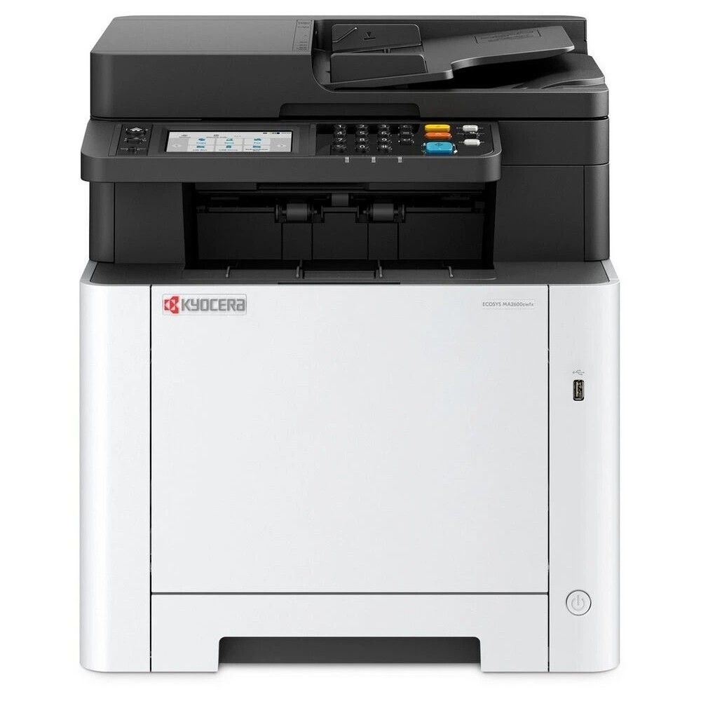 МФУ лазерное Kyocera Ecosys MA2600cwfx A4, МФУ, лазерное, цветное, 26стр/мин, АПД 50, 1200dpi, 1,2ГГ