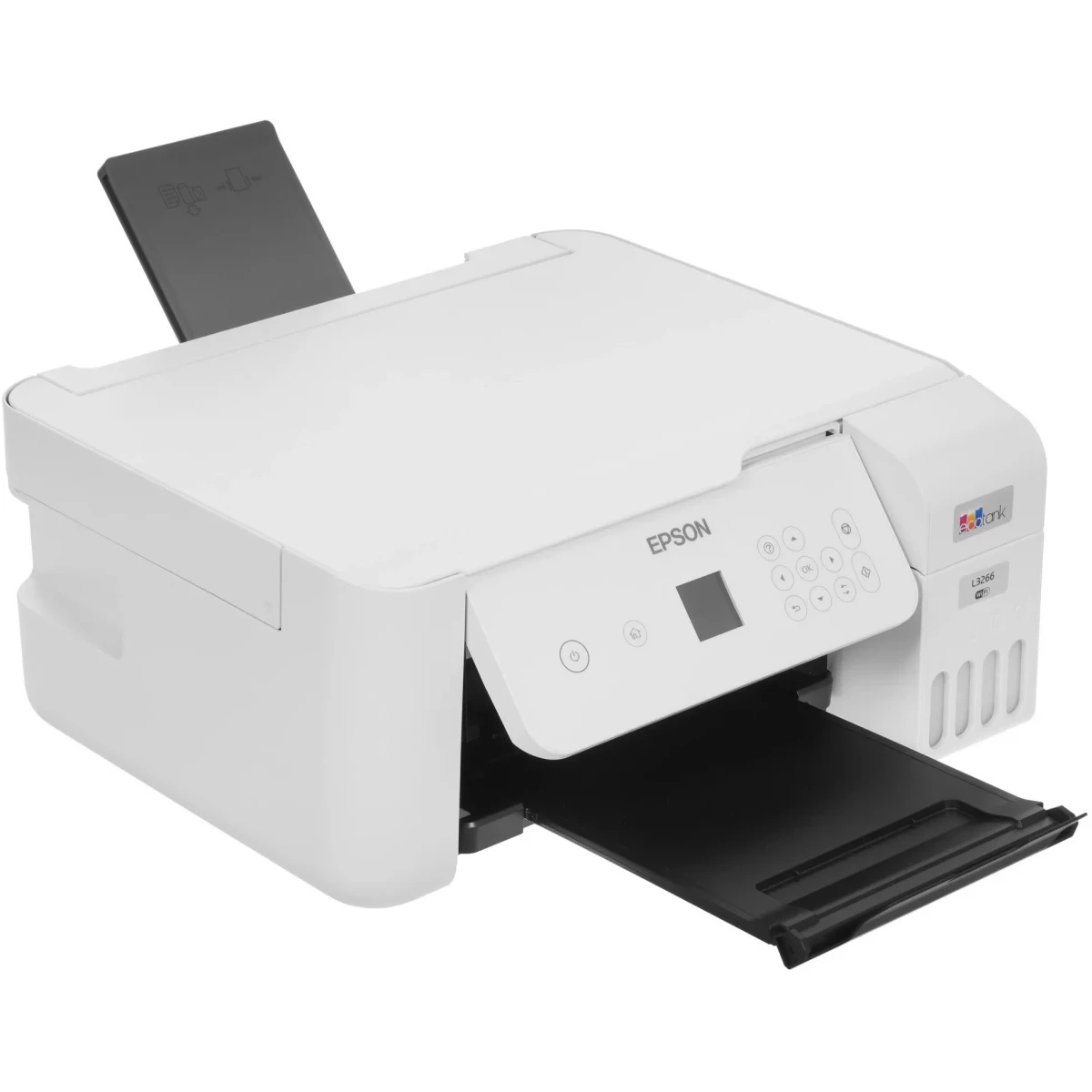 МФУ струйный Epson EcoTank L3266 (C11CJ66416) белый, A4, ч/б печ. 10 стр/мин., цв. печ. 5 стр/мин.,