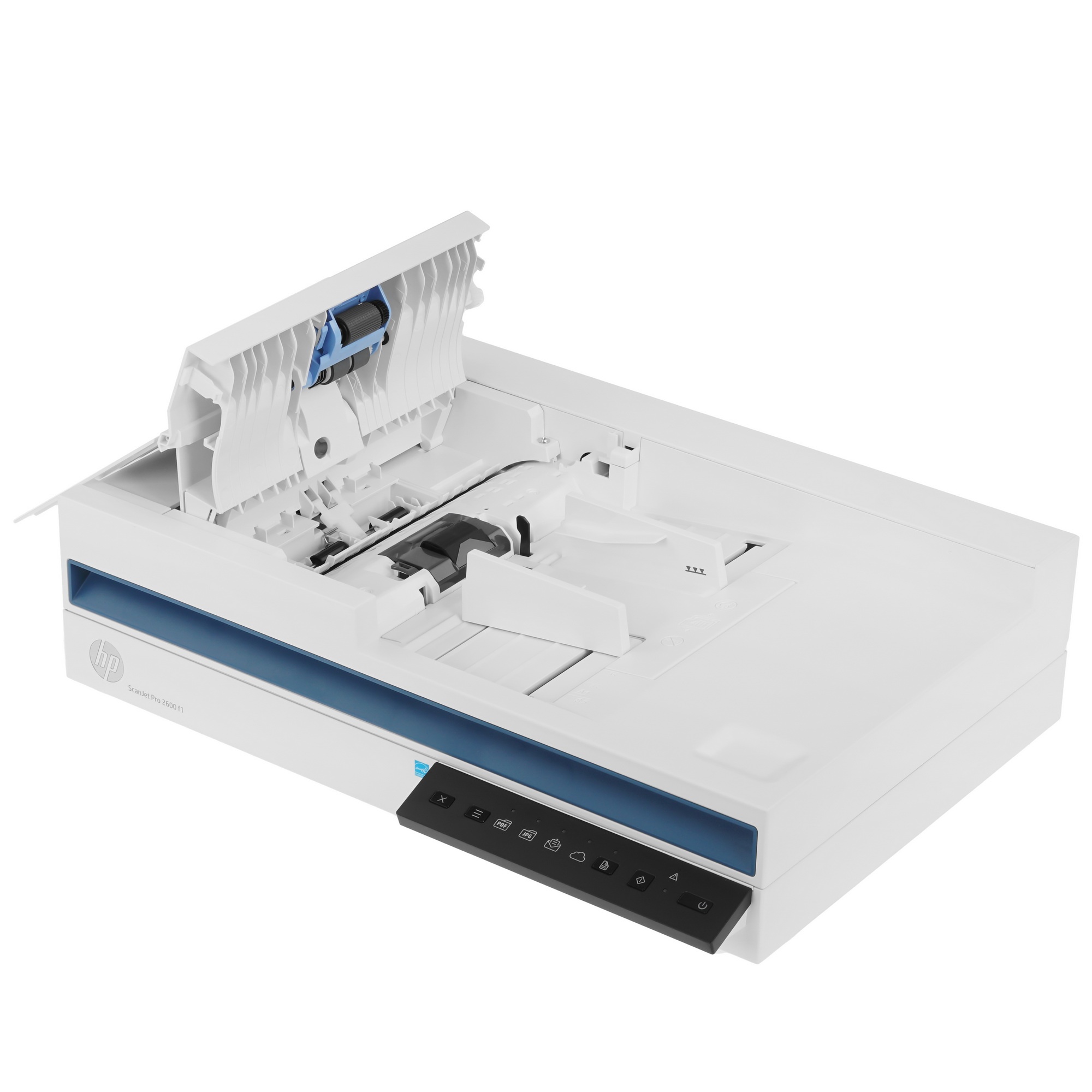 Сканер планшетный HP Scanjet Pro 2600 f1, A4, CIS, 600x600dpi, ДАПД 60 листов, ч/б 25 стр. или 50 из