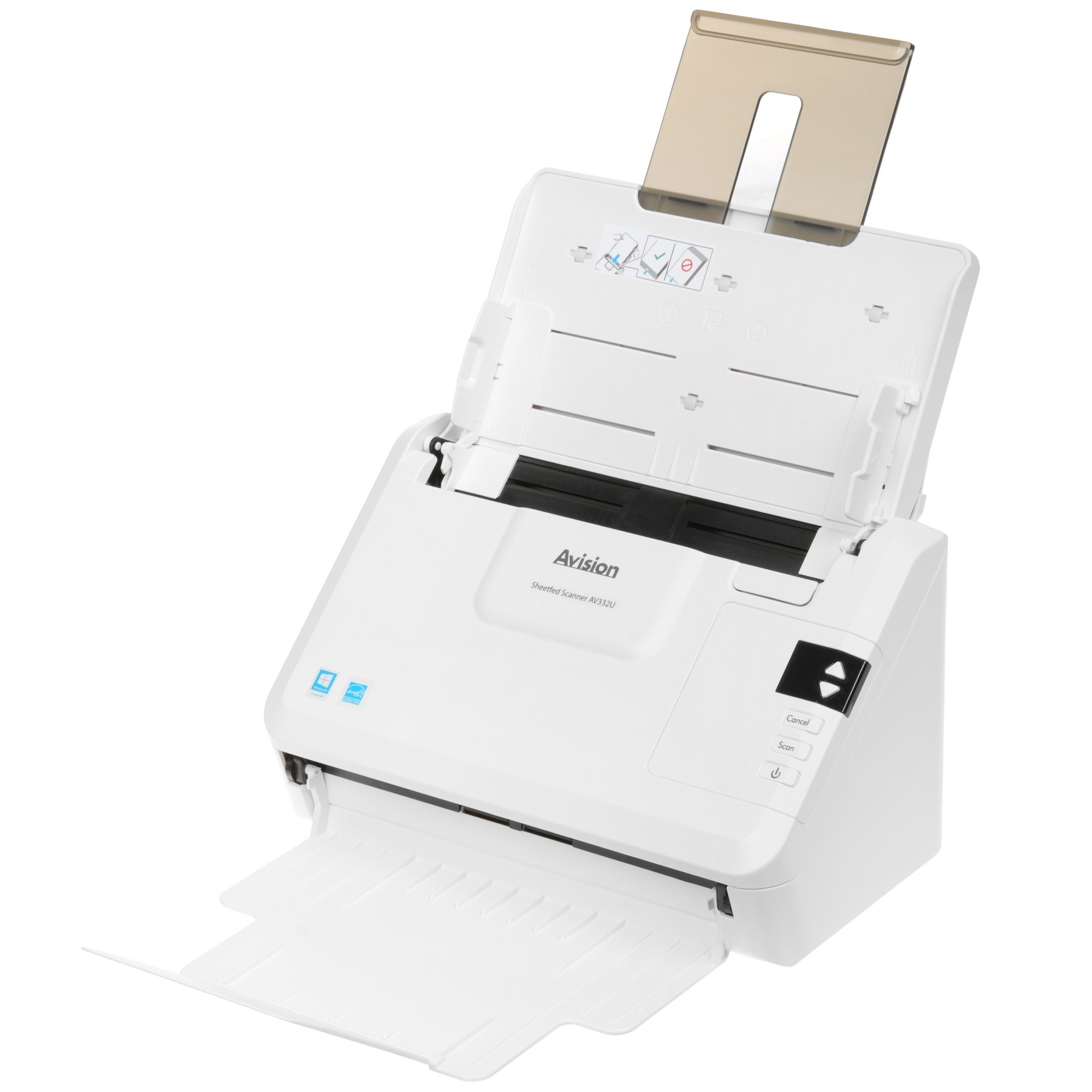 Сканер Avision AV332U (А4, 40 стр/мин, АПД 50 листов, USB2.0)