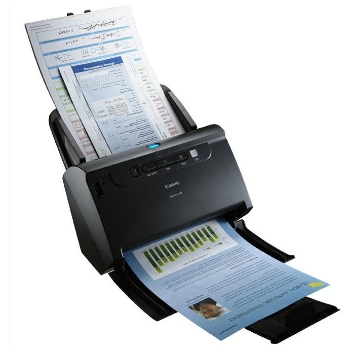 Сканер Canon DR-C240 (0651C003), протяжный, A4, CIS, 600x600 dpi, 45(30)ppm, ADF 60, Duplex Color, U