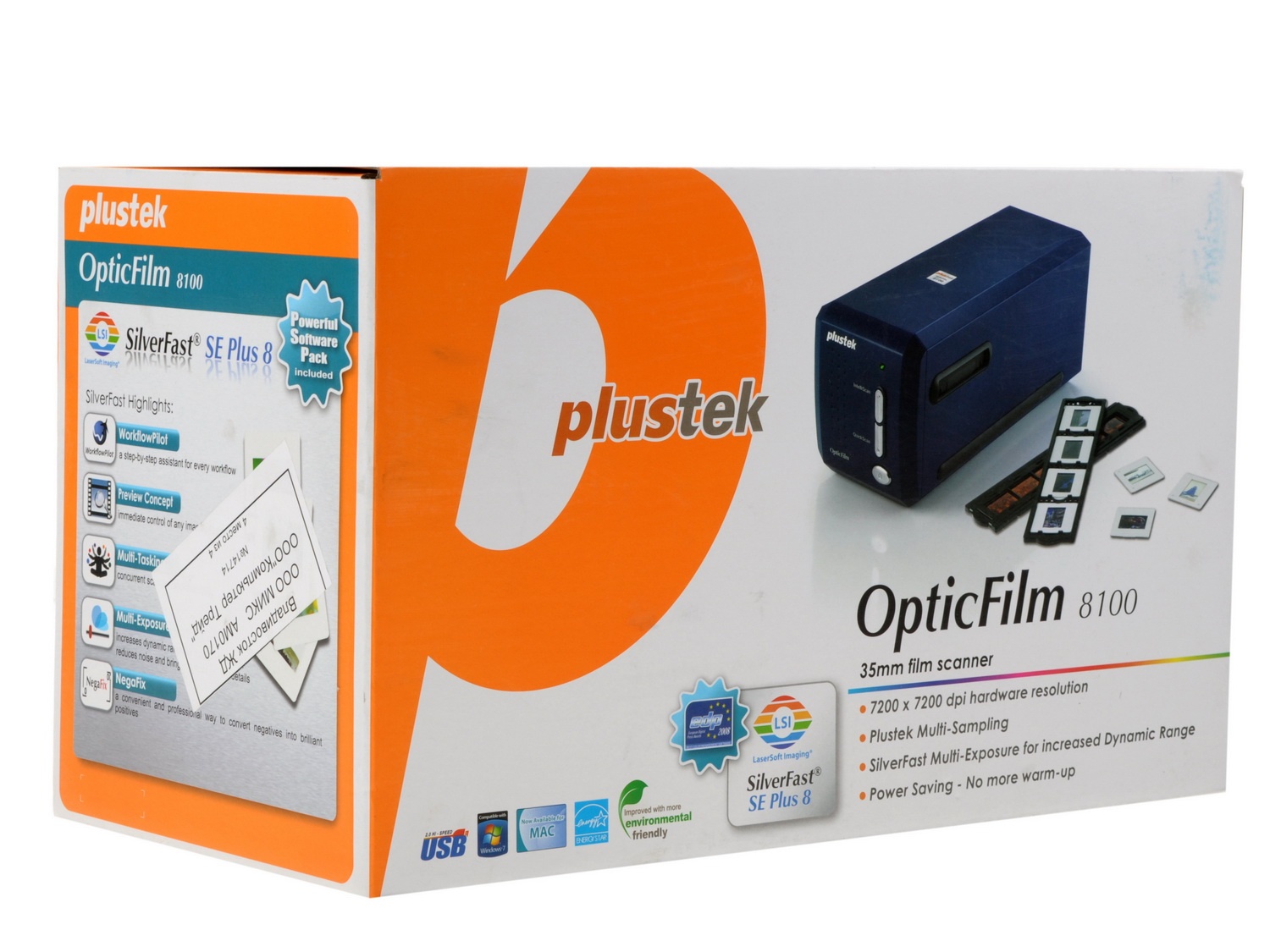 Сканер Plustek OpticFilm 8100