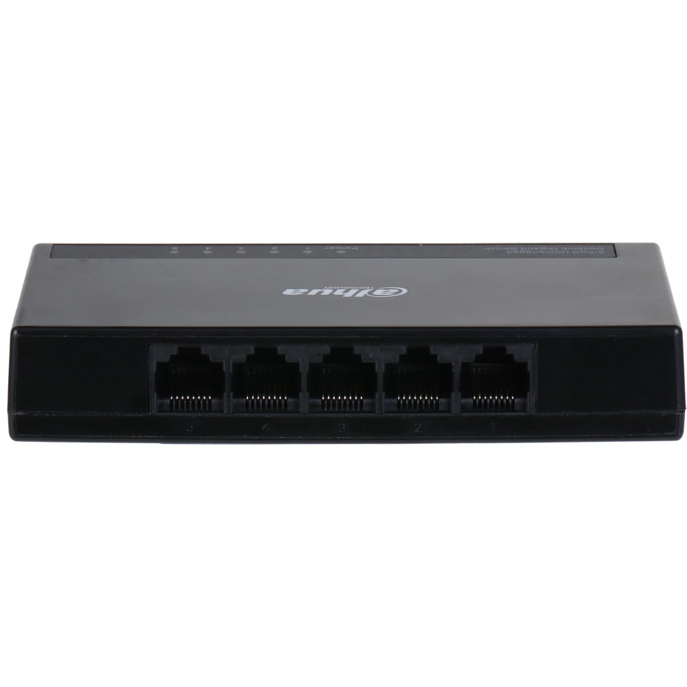 Гигабитный 5-портовый неуправляемый коммутатор DAHUA DH-PFS3005-5GT-L, 5xRJ45 1Gb, коммутация 10 Гби