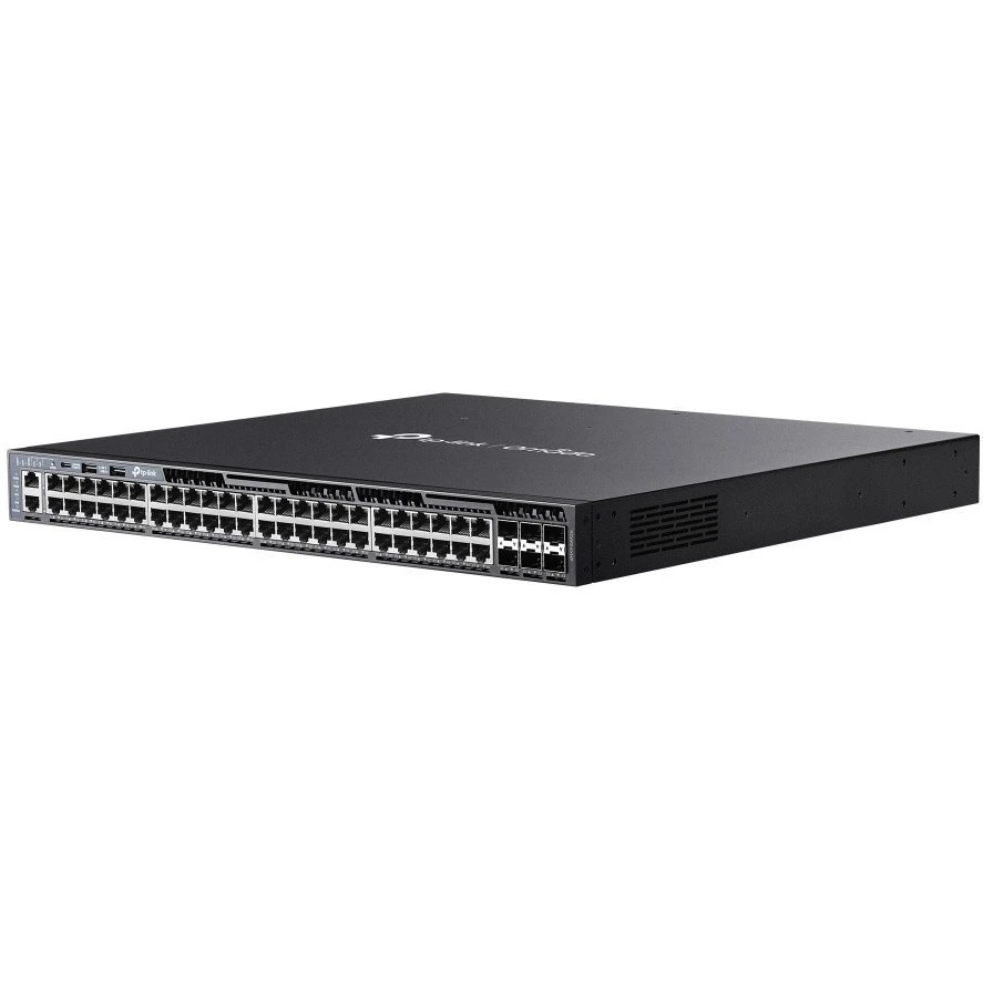 Стекируемый управляемый коммутатор TP-Link SG6654XHP 3го уровня Omada с 48 гигабитными портами PoE+