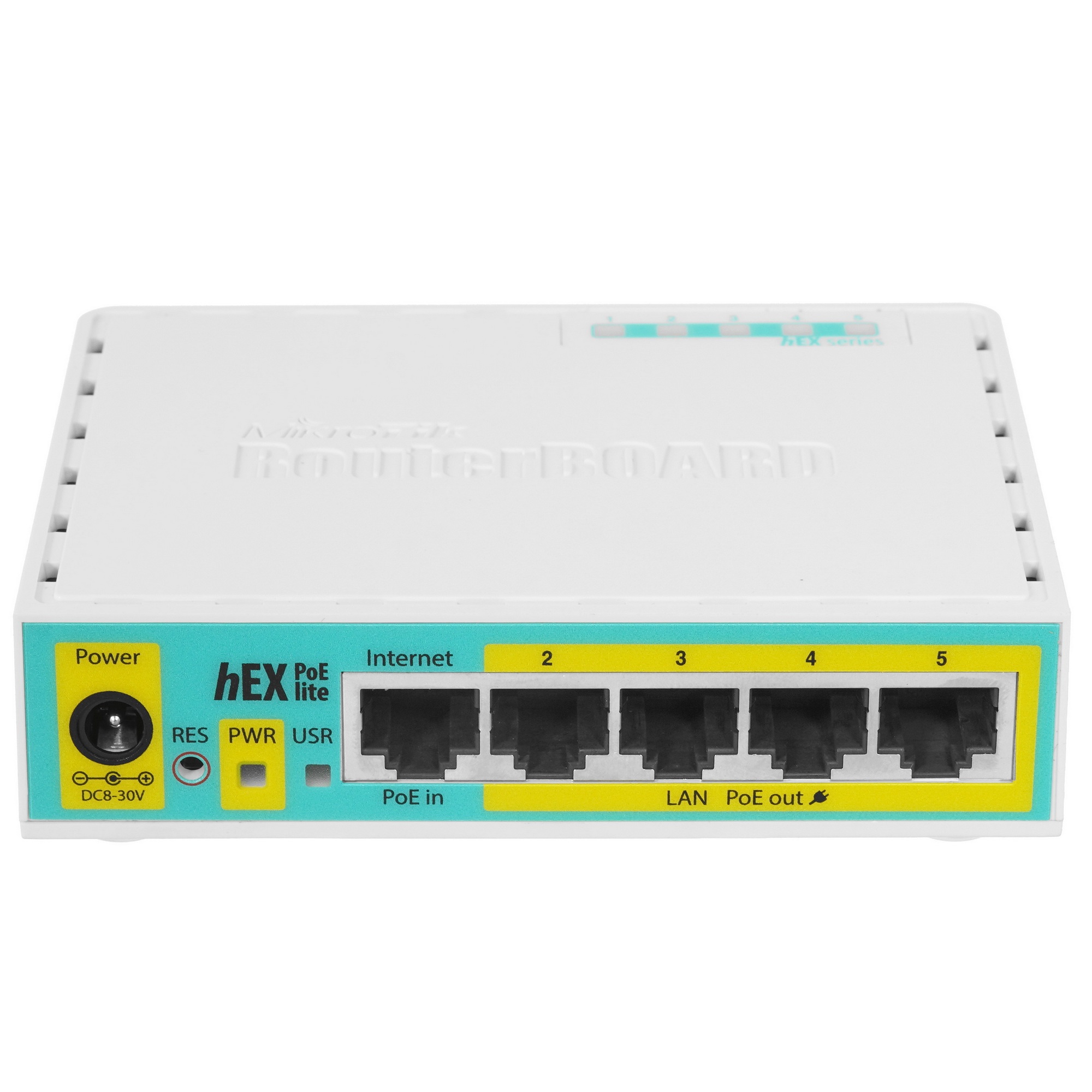 Маршрутизатор MikroTik RB750UPr2 hEX PoE lite 5x Ethernet, раздача PoE, 650 МГц ЦП, 64 МБ 5-портовый