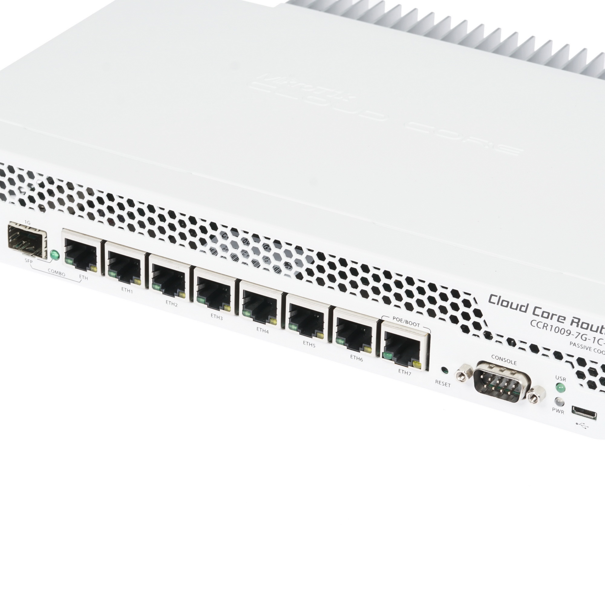 Маршрутизатор Mikrotik CCR1009-7G-1C-PC with Tilera Tile-Gx9 CPU (9-cores, 1Ghz per core), 1GB RAM,