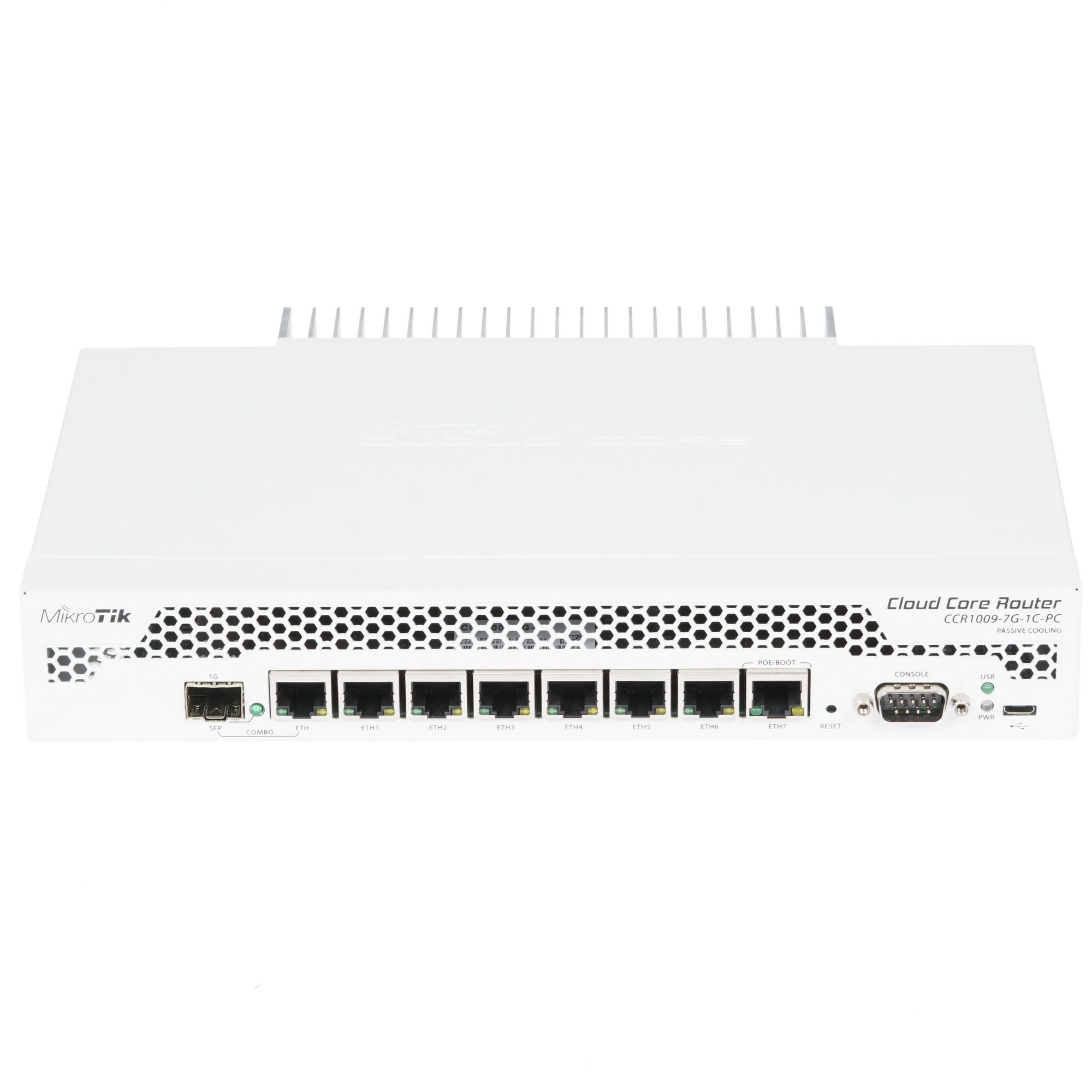 Маршрутизатор Mikrotik CCR1009-7G-1C-PC with Tilera Tile-Gx9 CPU (9-cores, 1Ghz per core), 1GB RAM,
