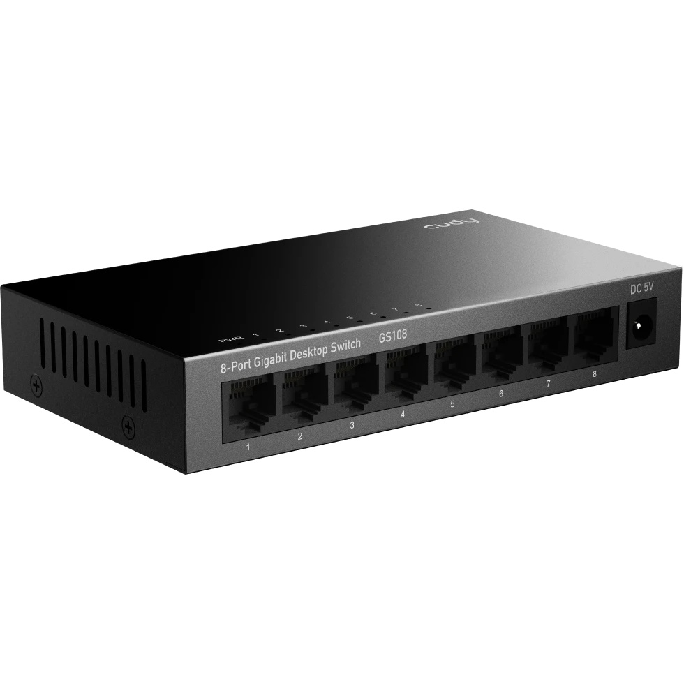 Коммутатор Cudy GS108 (L2) 8x1Гбит/с неуправляемый