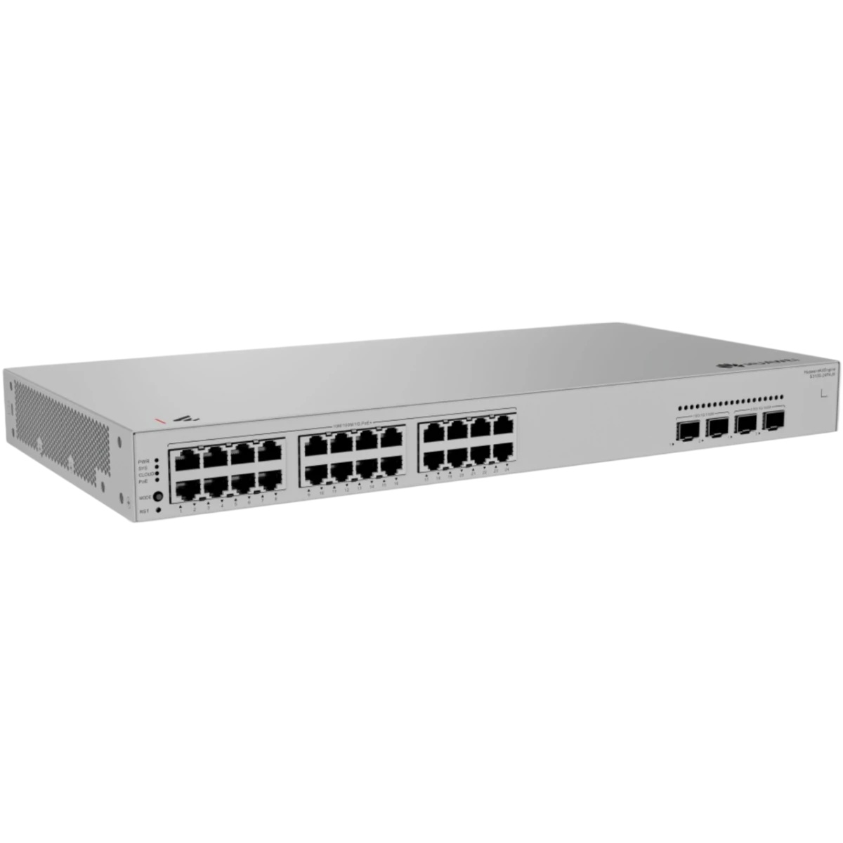 Коммутатор HUAWEI S310S-24P4JX (L2+, 24*10/100/1000BASE-T ports (400 W PoE+), 2*10GE SFP+ ports, 2*2