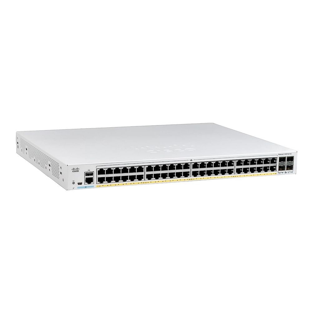 Коммутатор Catalyst 1000 48port GE, POE, 4x1G SFP C1000-48P-4G-L