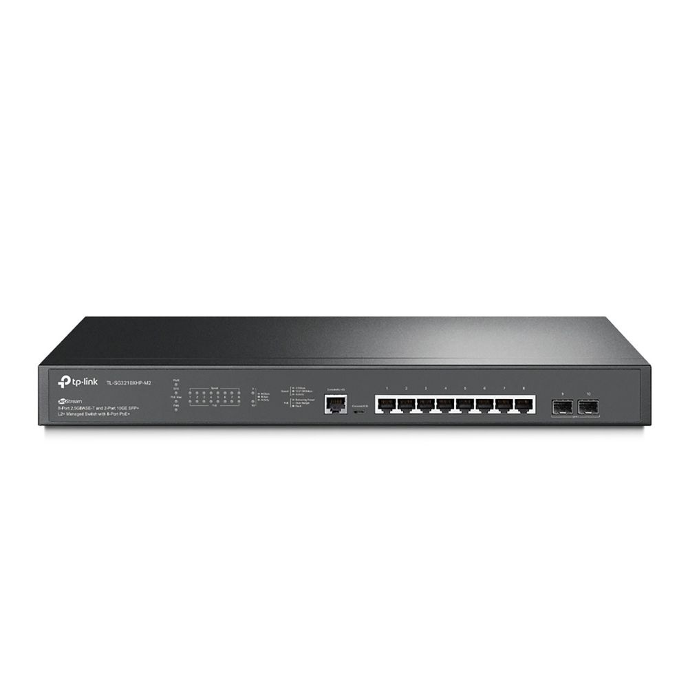 Коммутатор TP-Link Jetstream 8-port 2.5G multi-giga L2+ managed PoE switch with 2 10G uplink ports,