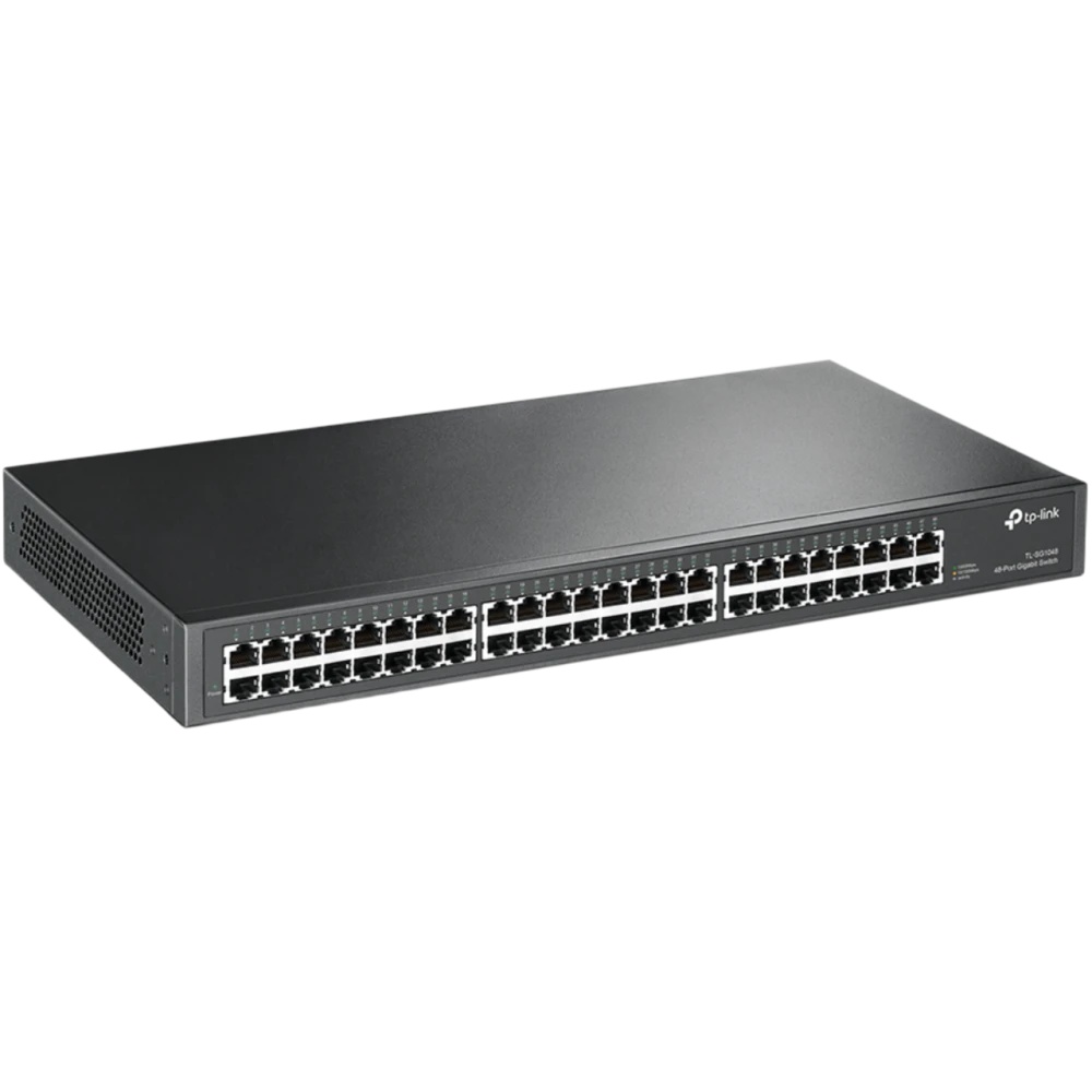 Сетевой коммутатор TP-Link SMB TL-SG1048 Коммутатор 48-port Gigabit Switch, 1U 19-inch rack-mountabl