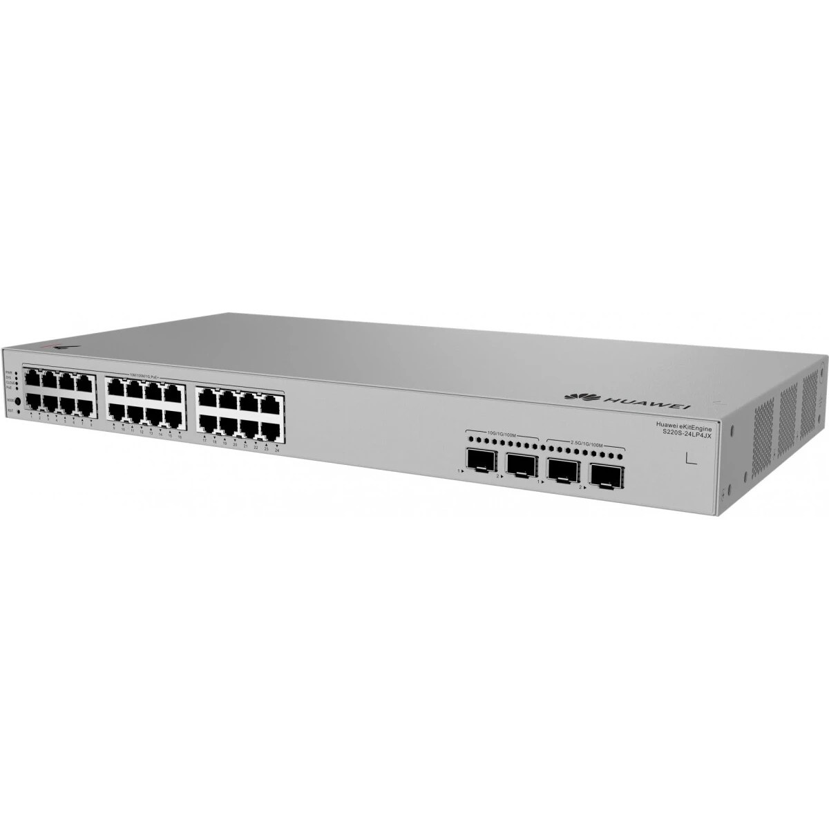 Коммутатор HUAWEI S220S-24LP4JX (L2, 24*10/100/1000BASE-T ports (195 W PoE+), 2*10GE SFP+ ports, 2*2