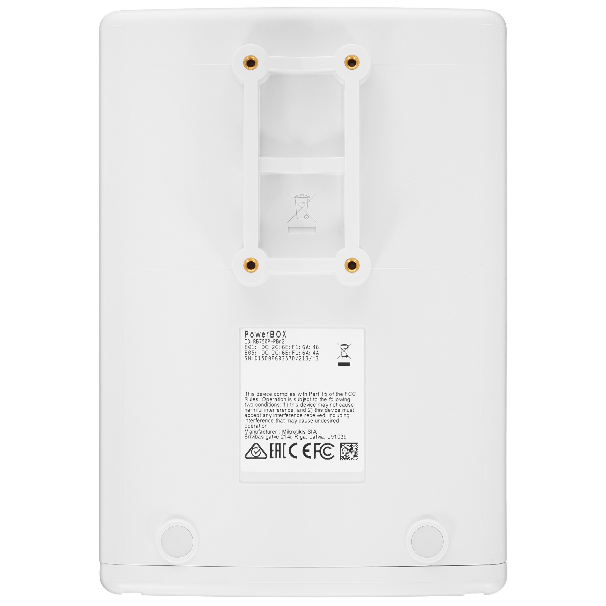 Маршрутизатор MikroTik RB750P-PBr2 PowerBox with 650MHz CPU, 64MB RAM, 5xLAN (four with PoE out), Ro