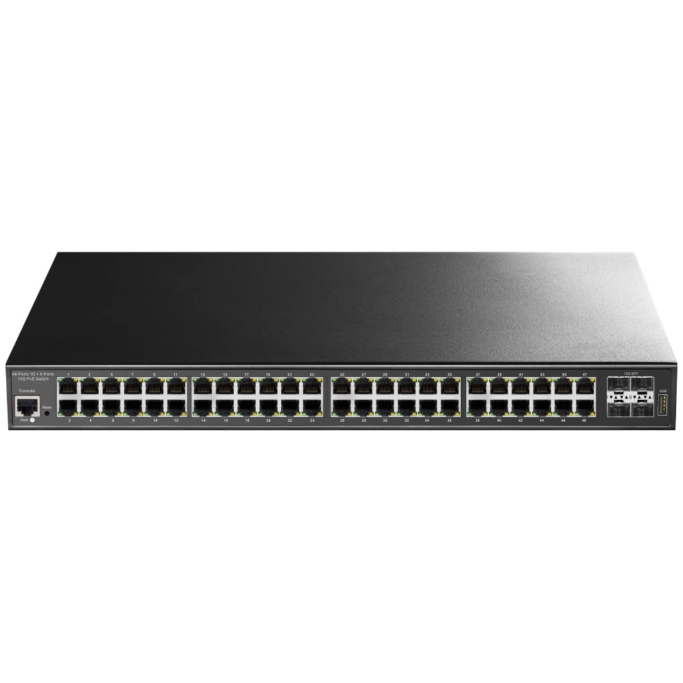 Коммутатор 48-Port Layer 2 Managed Gigabit PoE++ Switch with 4 10G SFP ports 720W