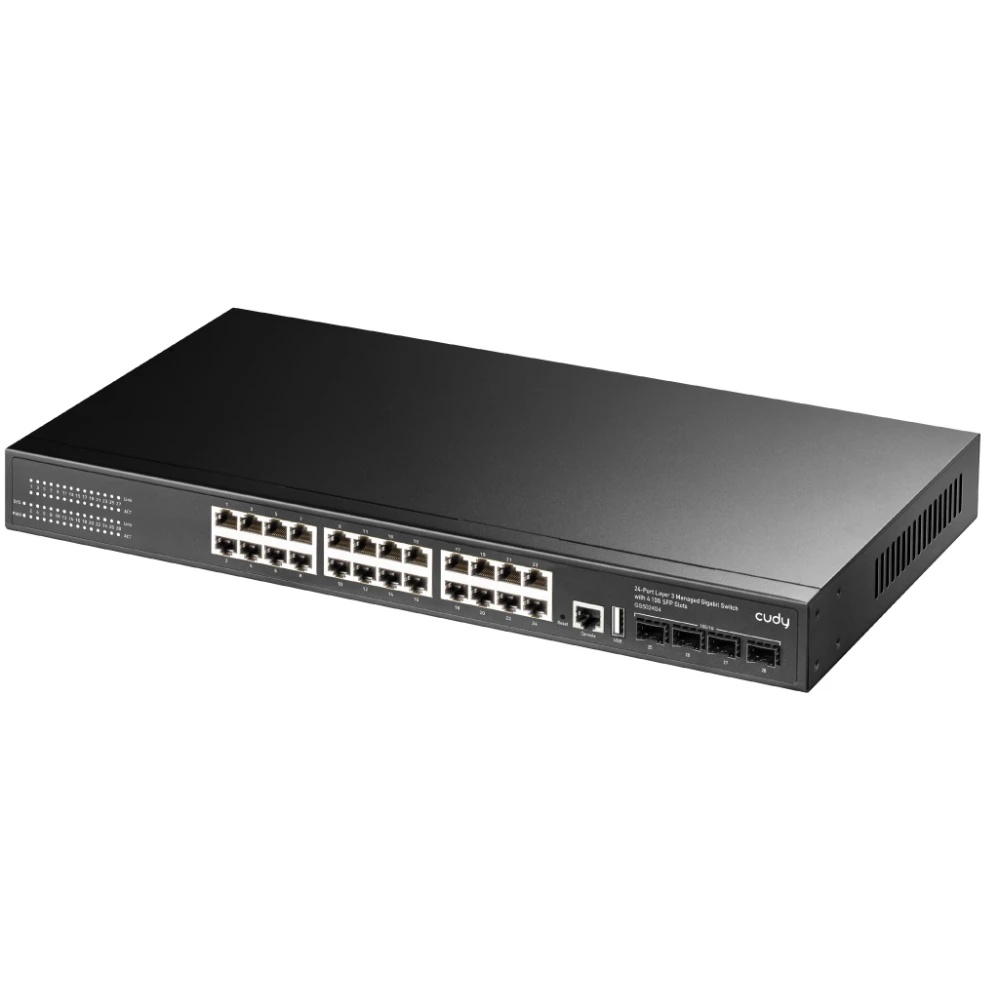 Коммутатор Cudy GS5024S4 (L3) 24x1Гбит/с 4SFP+ управляемый