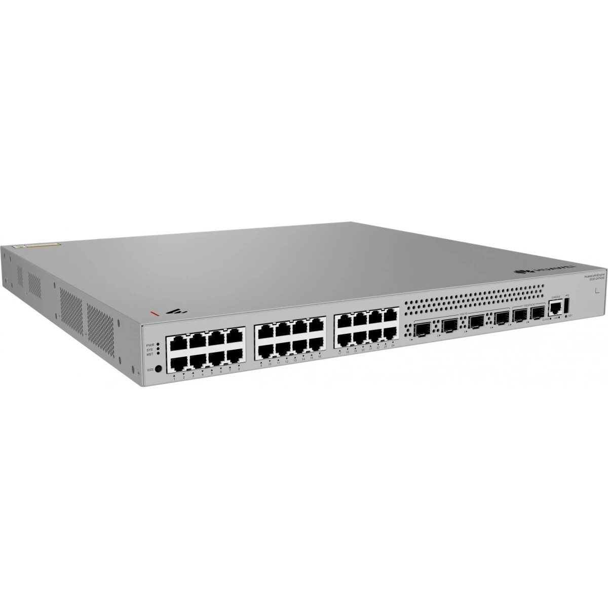 Коммутатор HUAWEI S530-24T4XE (L3, 24*10/100/1000BASE-T ports, 4*10GE SFP+ ports, 2*12GE stack ports
