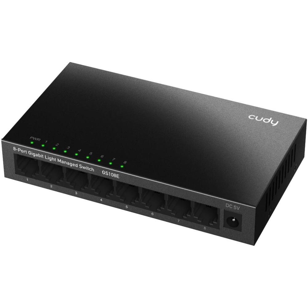 Коммутатор Cudy GS108E (L2+) 8x1Гбит/с настраиваемый