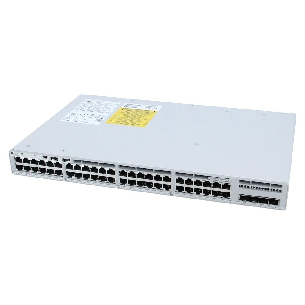 Коммутатор Catalyst 9200L 48-port full PoE+, 4x1Gb uplink, PS 1x1KW, Network Advantage, PoE+ 740W/14