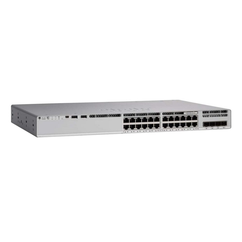Коммутатор Cisco C9300L-24T-4X-E  Catalyst 9300L 24p data, Network Essentials ,4x10G Uplink