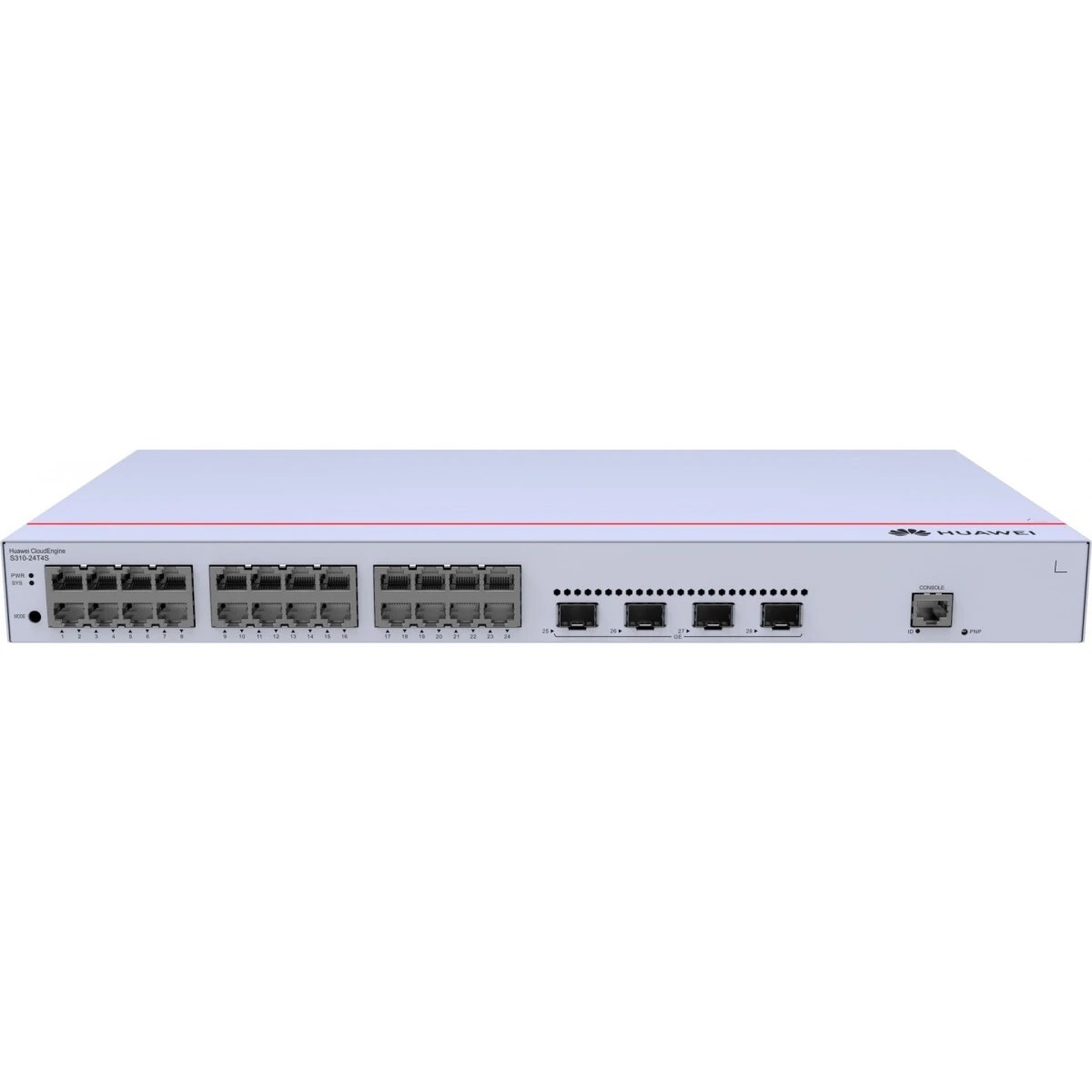Коммутатор HUAWEI S310-24T4S L2+ (static route), 24*10/100/1000BASE-T ports, 4*GE SFP ports,