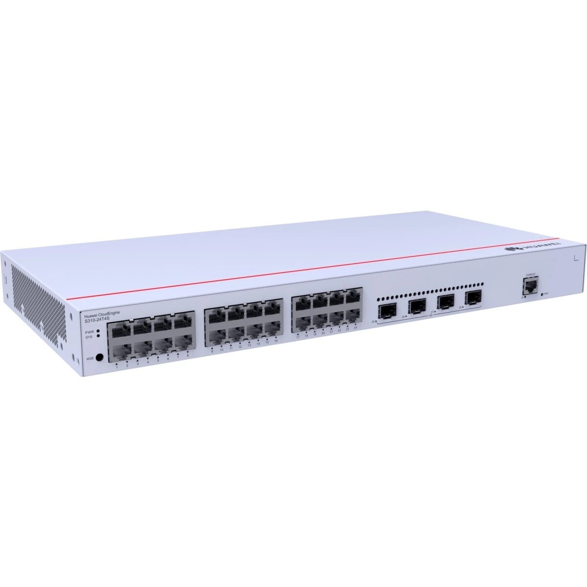 Коммутатор HUAWEI S310-24T4S L2+ (static route), 24*10/100/1000BASE-T ports, 4*GE SFP ports,