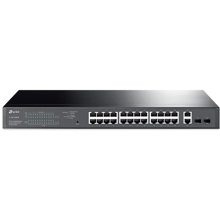 Коммутатор TP-Link TL-SG1428PE Easy Smart 28?портовый гигабитный коммутатор с 24 портами PoE+ SMB