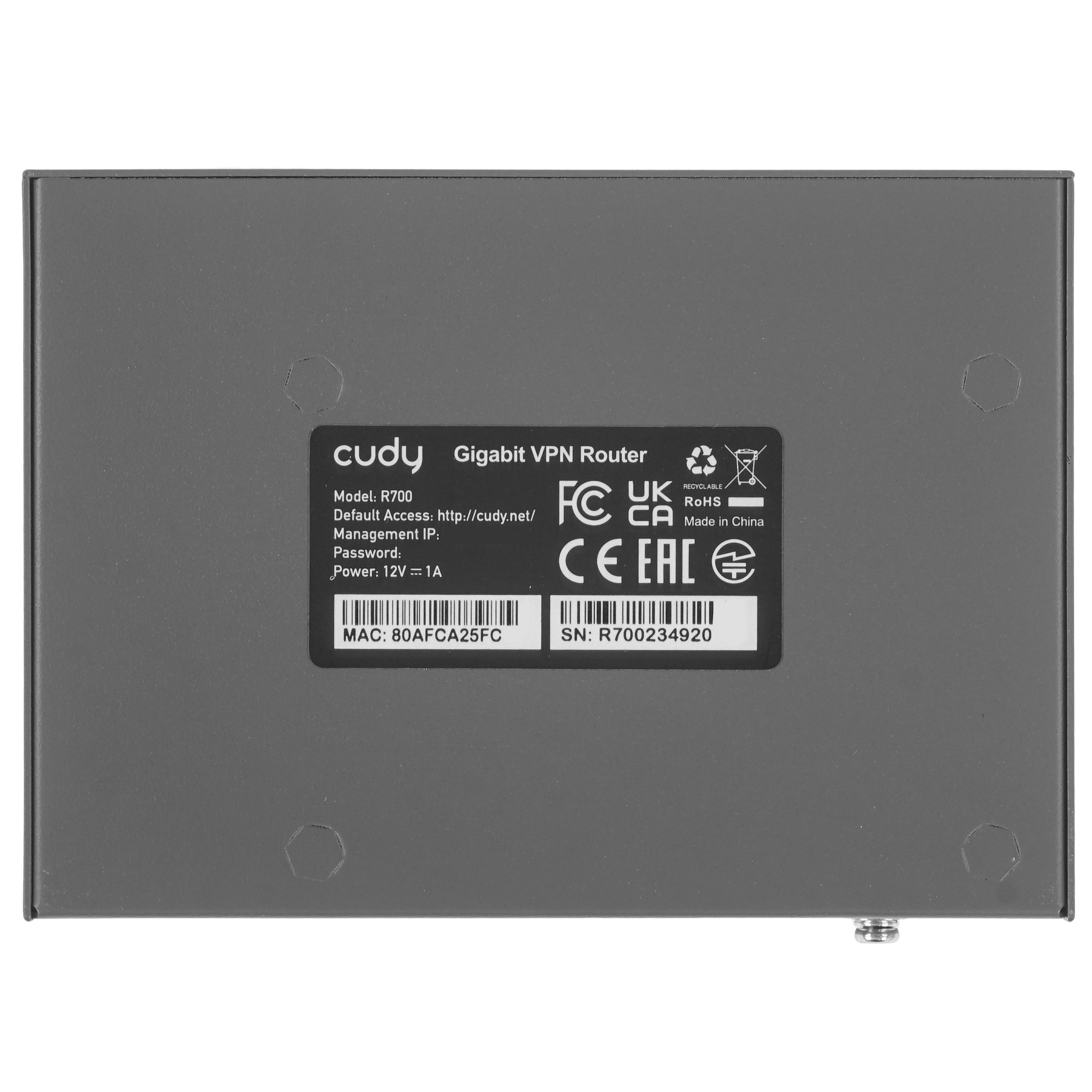 Роутер Cudy R700 10/100/1000BASE-T черный