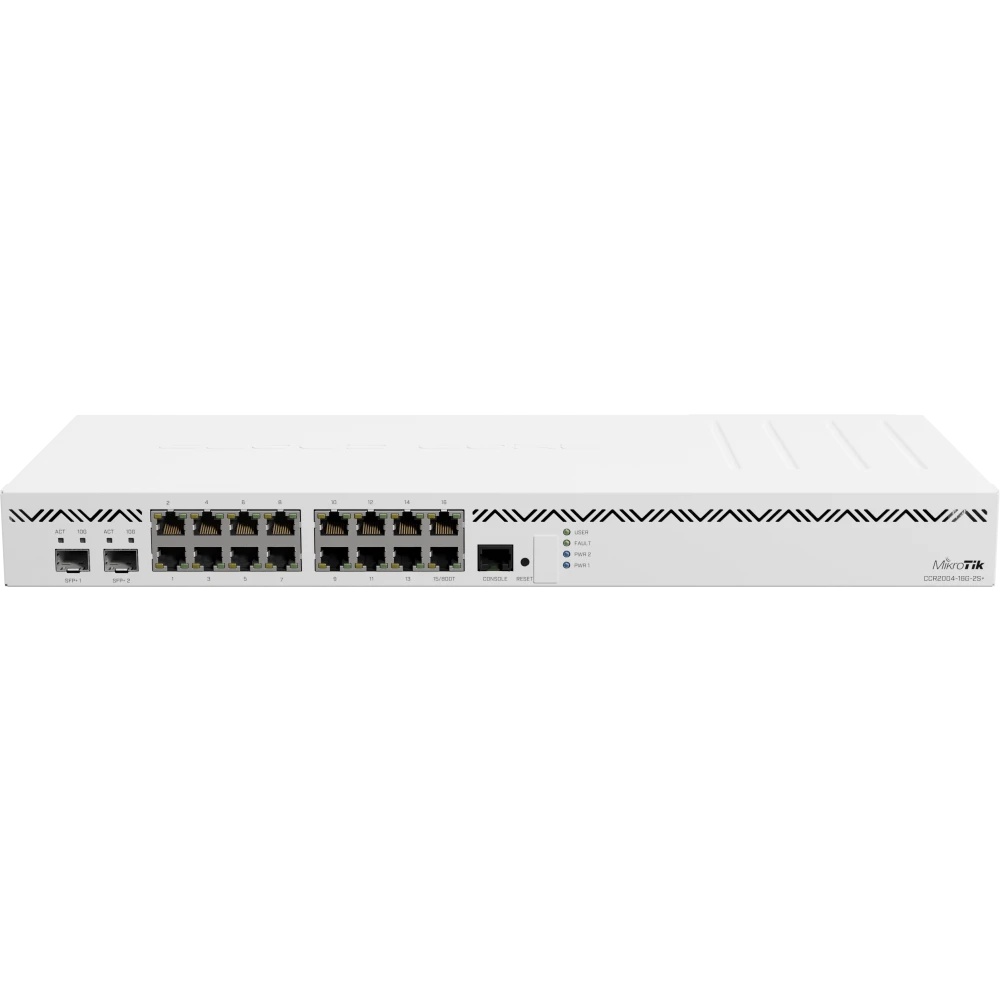 Маршрутизатор CCR2004-16G-2S+ Cloud Core Router 2004-16G-2S+ with Annapurna Labs Alpine v2 CPU with