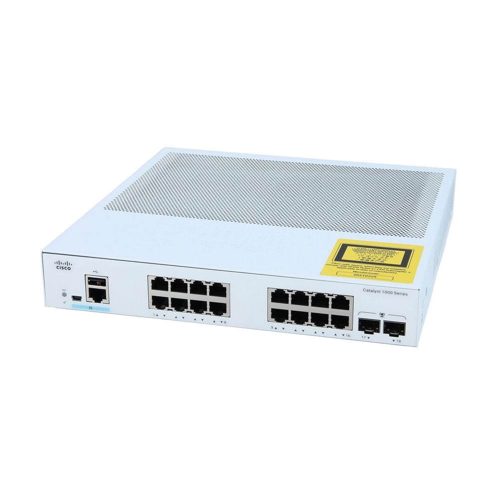 Коммутатор Catalyst 1000 16port GE, 2x1G SFP C1000-16T-2G-L