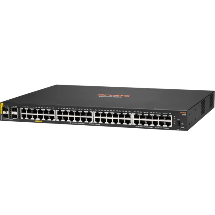 Коммутатор HPE Aruba 6000 R8N85A#ABB 48G 4SFP 48PoE+ 370W управляемый