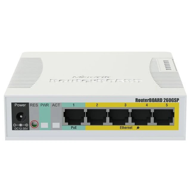 Коммутатор Mikrotik CSS106-1G-4P-1S 5PORT 1000M 1SFP