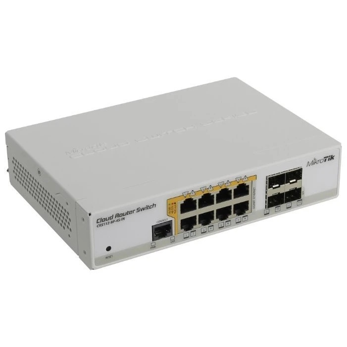 Маршрутизатор 8PORT 1000M 4SFP CRS112-8P-4S-IN MIKROTIK