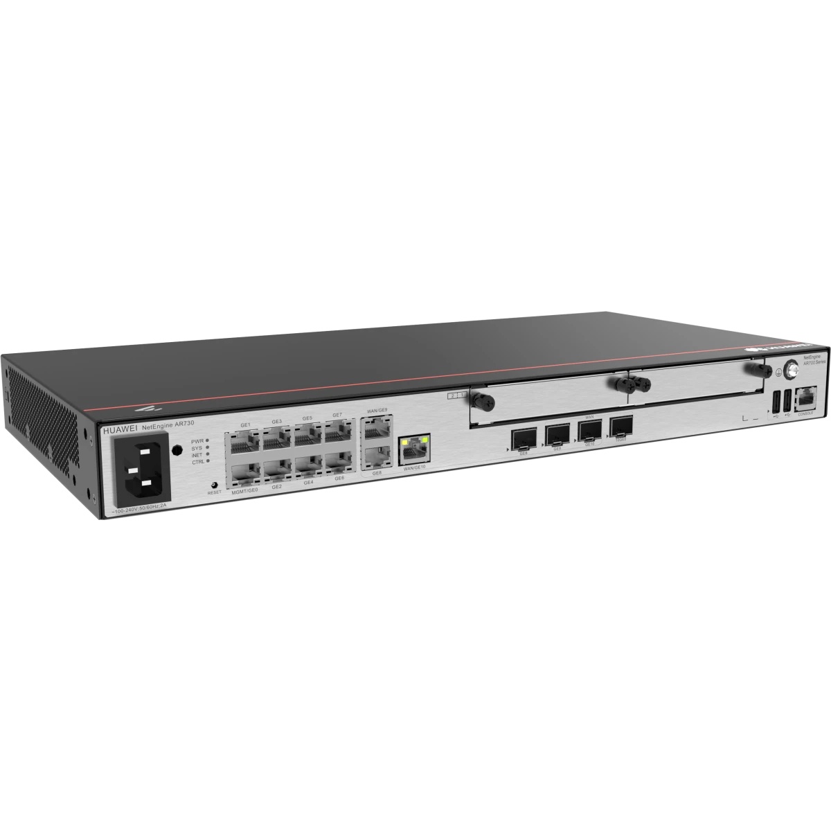 Маршрутизатор HUAWEI Router AR730 2*GE combo WAN, 8*GE LAN, 2*USB, 2*SIC,  up to1200 users, forwardi