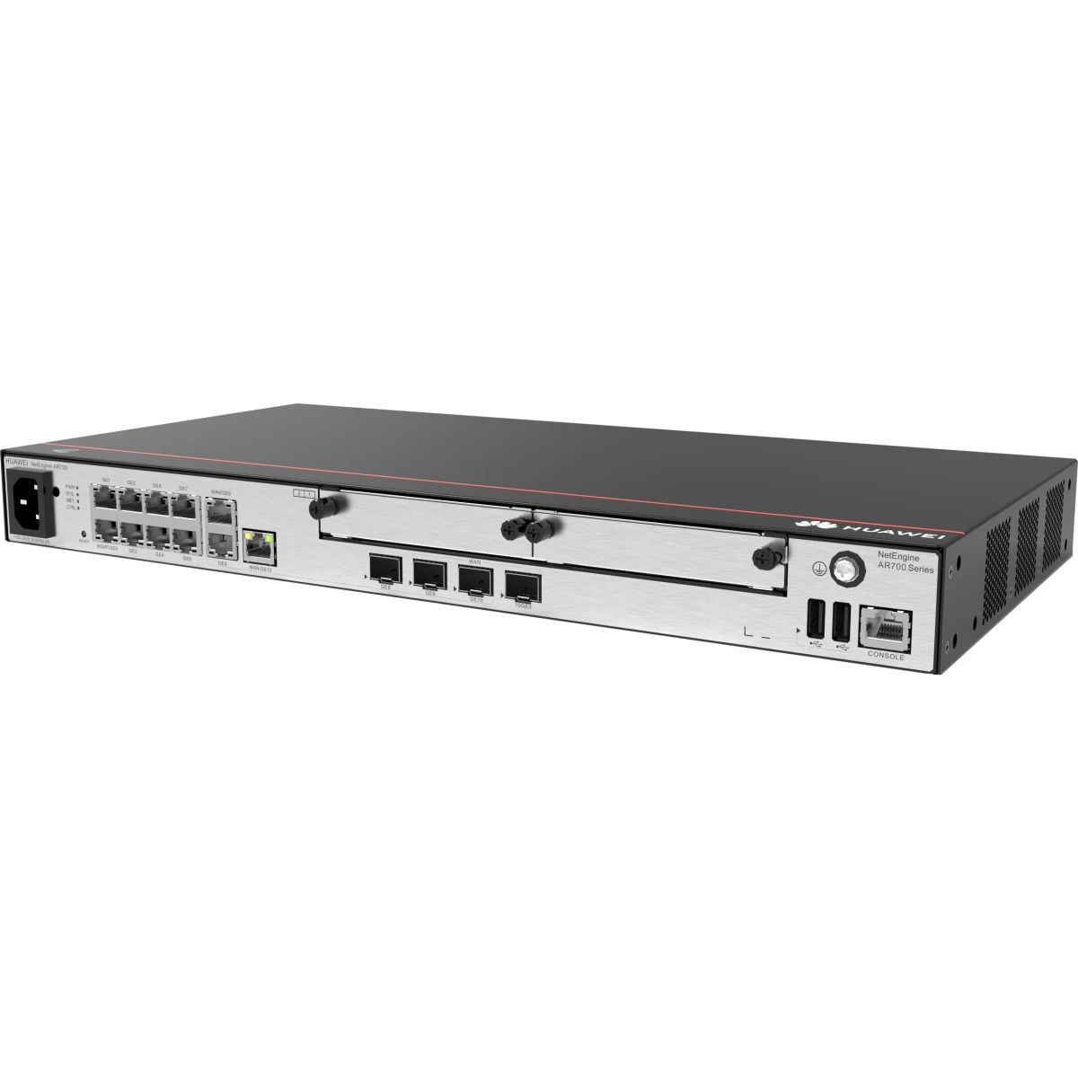 Маршрутизатор HUAWEI Router AR730 2*GE combo WAN, 8*GE LAN, 2*USB, 2*SIC,  up to1200 users, forwardi