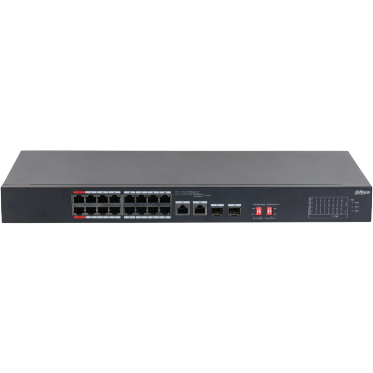 Коммутатор Dahua DH-S3218-16ET-190 16x100Мбит/с 2x1Гбит/с неуправляемый
