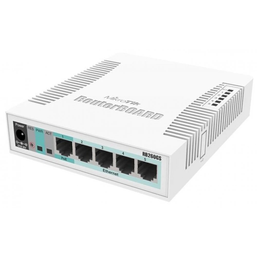 Коммутатор MIKROTIK CSS106-5G-1S 5PORT 1000M